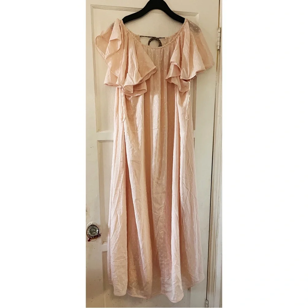 Free People - Savannah Rose Embroidered Floral Maxi Dress NWT